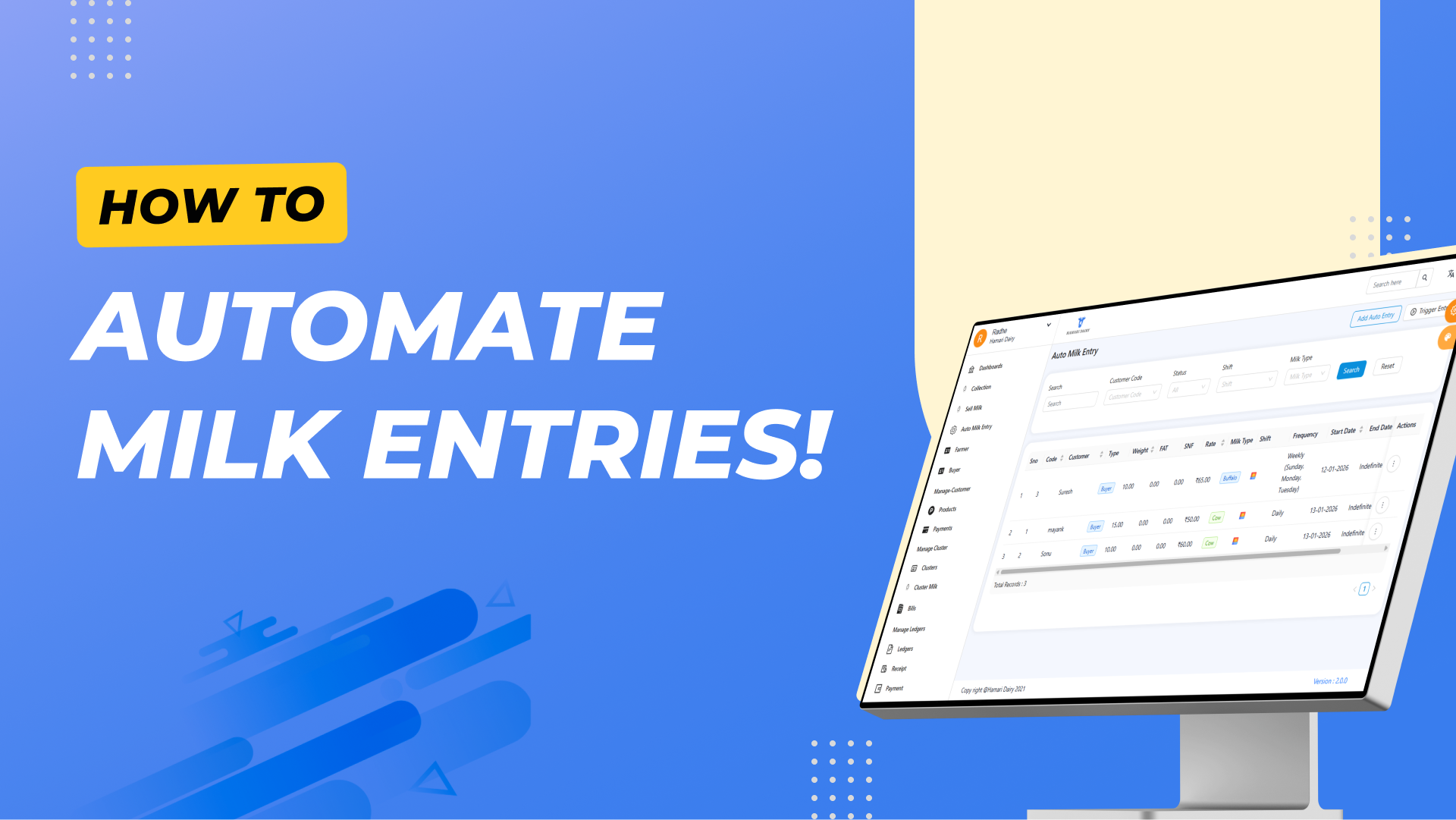 Tired of Manual Data Entry? Automate Daily Milk Sales With Our New Feature